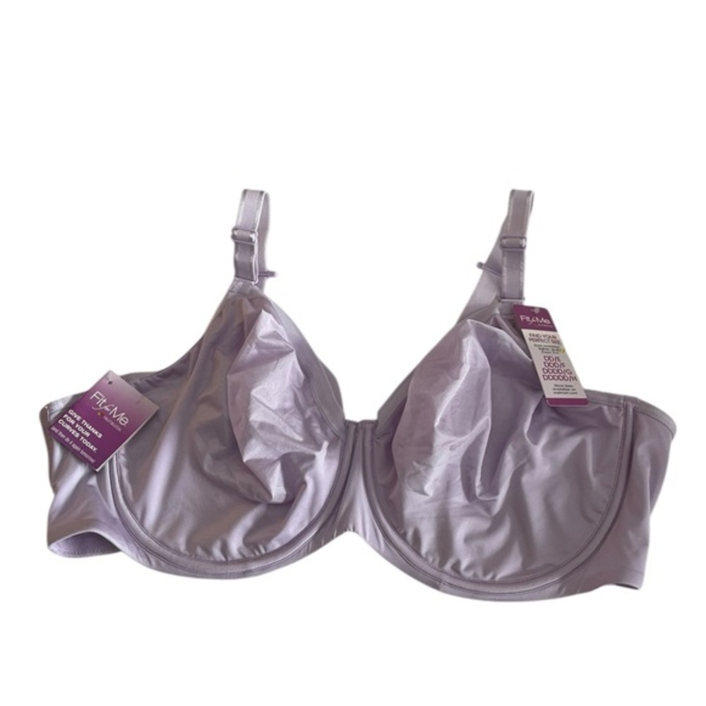 NEW 46D Fit For Me Bra Style FT967 Lilac Purple Underwire Fruit of Loom